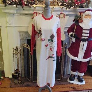 Vtg Sear Christmas Nighshirt
